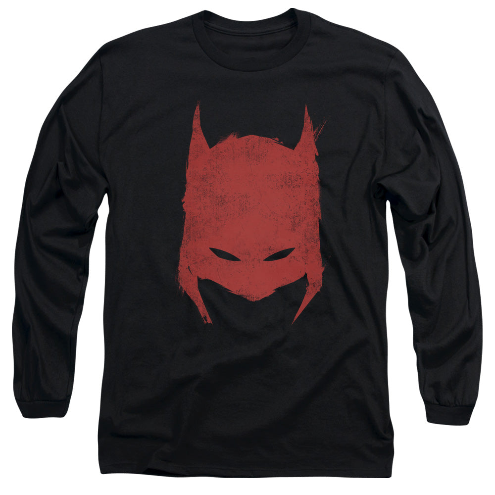 Batman Comics Hacked & Scratched Men's 18/1 Cotton Long-Sleeve T-Shirt