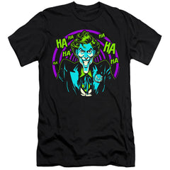 Batman Comics Hahaha Men's Ultra-Soft 30/1 Cotton Slim Short-Sleeve T-Shirt