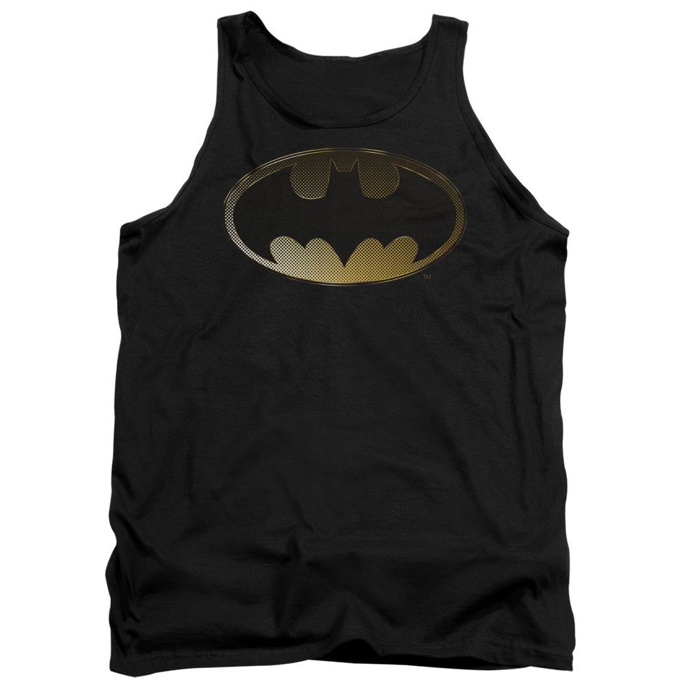 Batman Comics Halftone Bat Men's 18/1 Cotton Tank Top