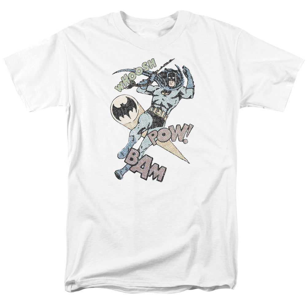 Batman Comics Halftone Swing Men's 18/1 Cotton Short-Sleeve T-Shirt