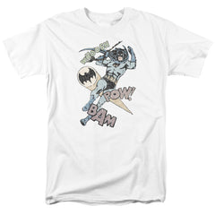 Batman Comics Halftone Swing Men's 18/1 Cotton Short-Sleeve T-Shirt