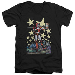 Batman Comics Hammer Time Men's 30/1 Cotton Slim V-Neck T-Shirt