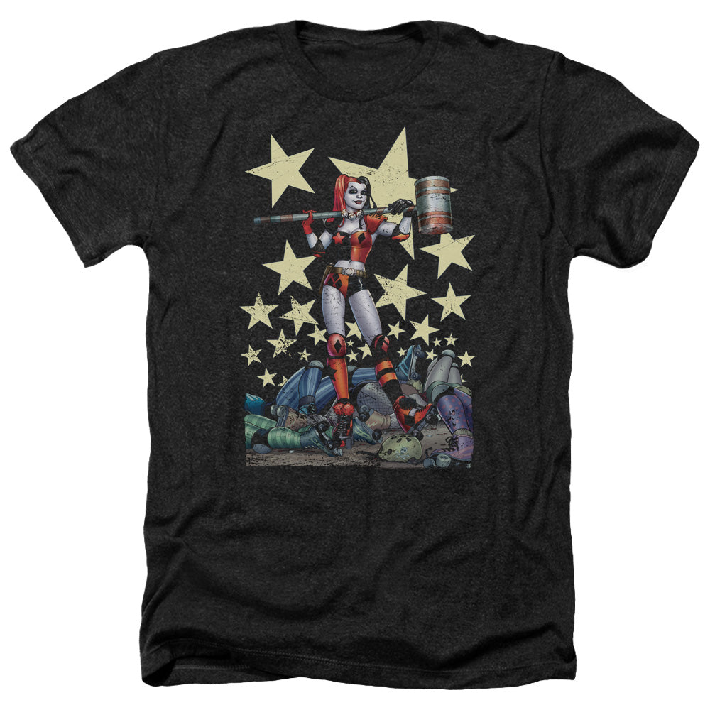 Batman Comics Hammer Time Men's 30/1 Heather 60 40 Poly Short-Sleeve T-Shirt