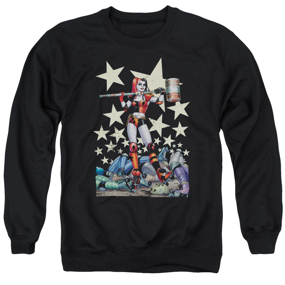 Batman Comics Hammer Time Men's Crewneck 50 50 Poly Long-Sleeve T-Shirt