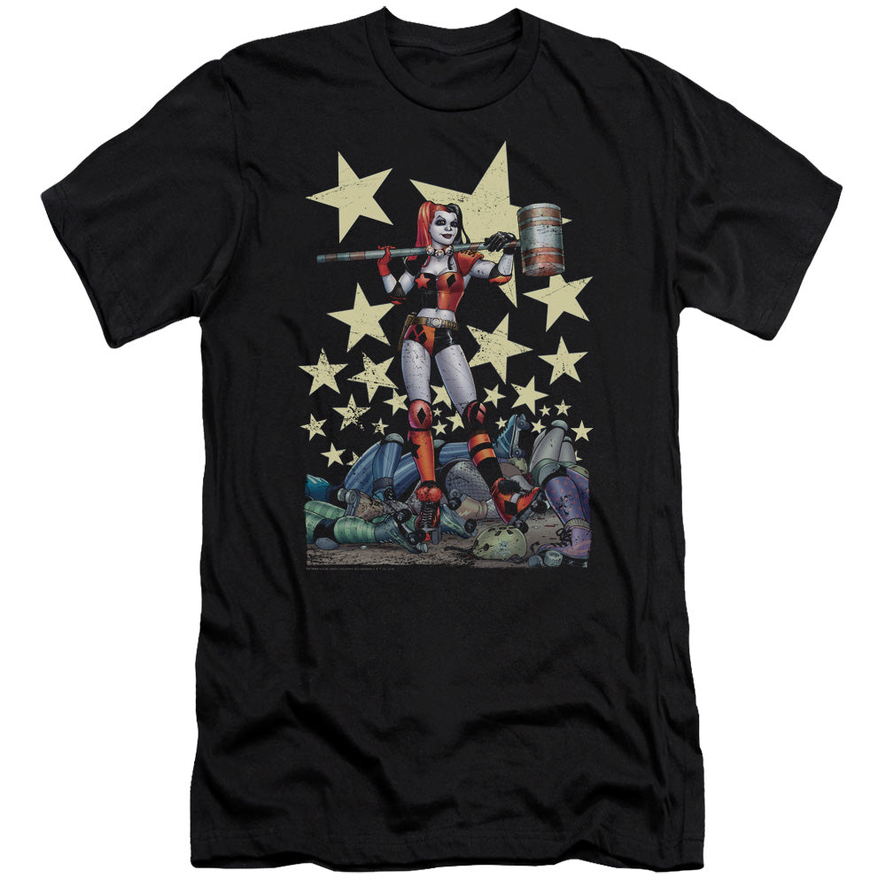 Batman Comics Hammer Time Men's Ultra-Soft 30/1 Cotton Slim Short-Sleeve T-Shirt