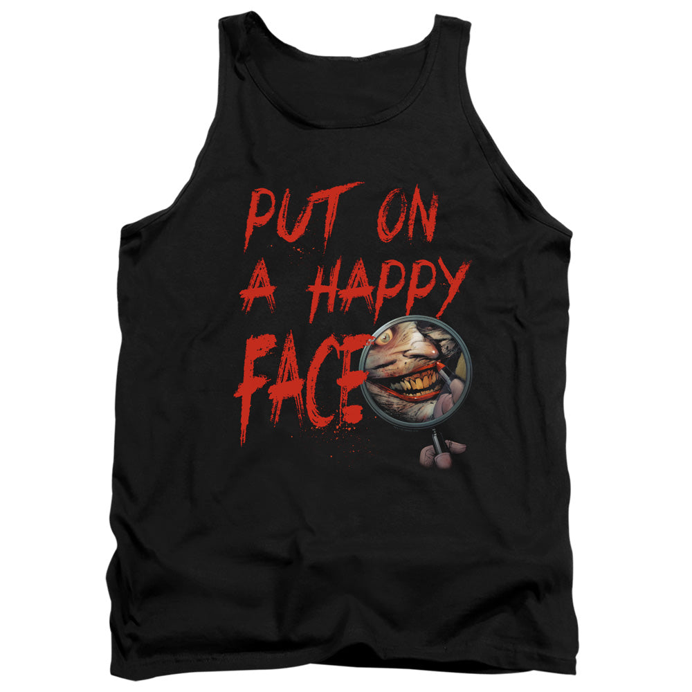 Batman Comics Happy Face Men's 18/1 Cotton Tank Top