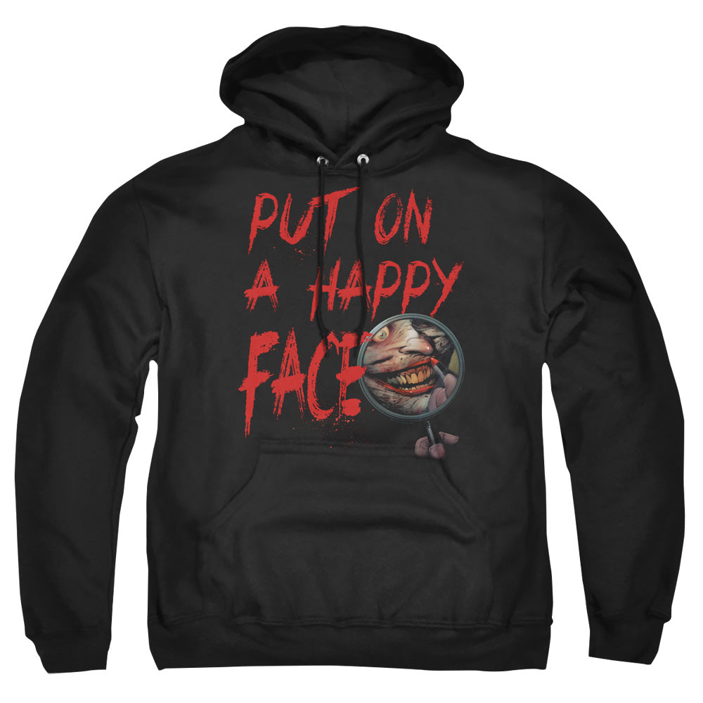 Batman Comics Happy Face Men's Pull-Over 75 25 Poly Hoodie