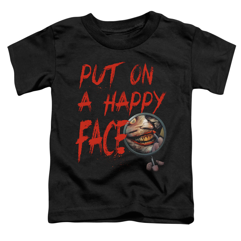 Batman Comics Happy Face Toddler 18/1 Cotton Short-Sleeve T-Shirt
