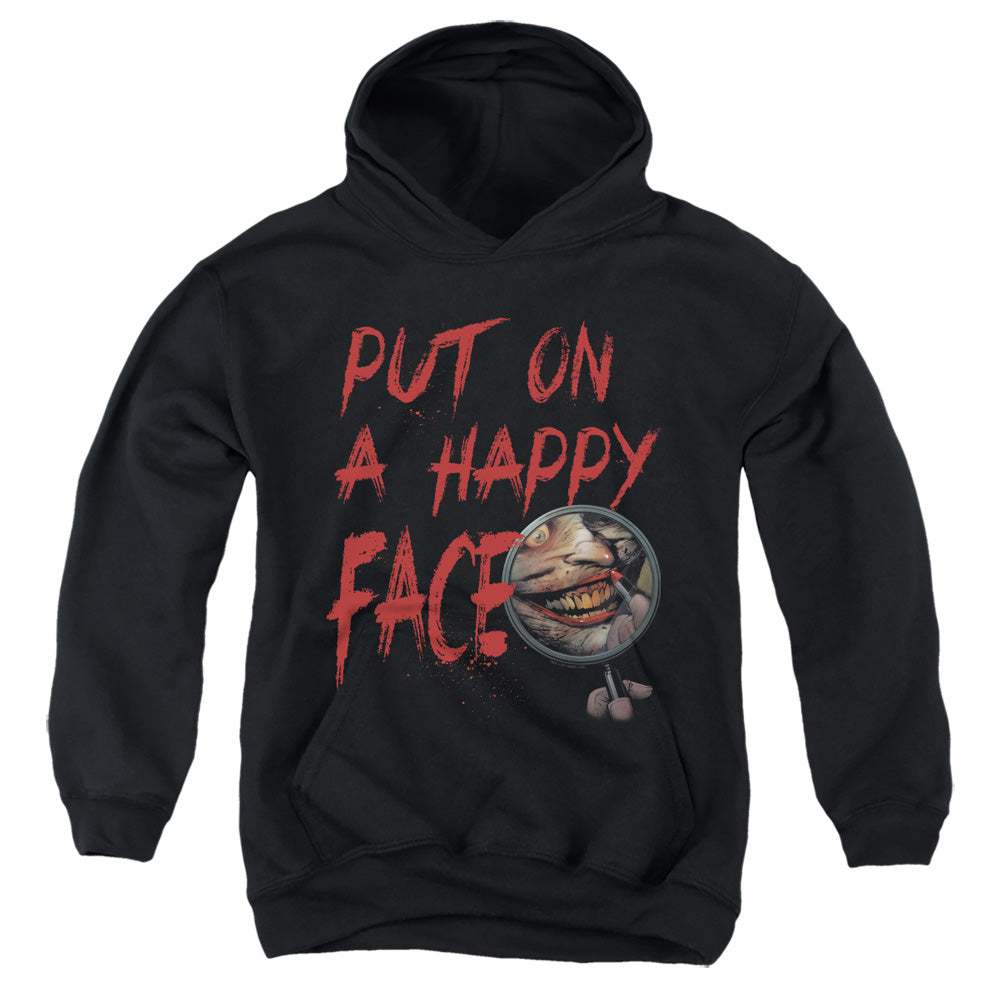 Batman Comics Happy Face Youth Cotton Poly Pull-Over Hoodie