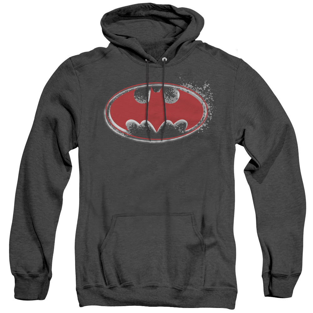 Batman Comics Hardcore Noir Bat Logo Men's Pull-Over Hoodie
