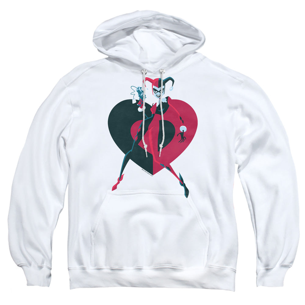 Batman Comics Harely  Heart Men's Pull-Over 75 25 Poly Hoodie