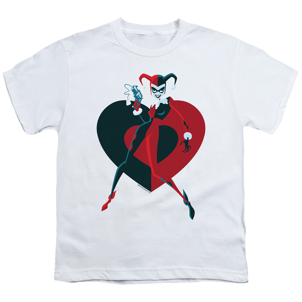 Batman Comics Harely  Heart Youth 18/1 100% Cotton Short-Sleeve T-Shirt