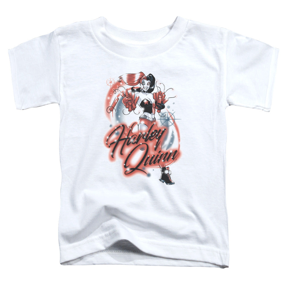 Batman Comics Harley Airbrush Toddler 18/1 Cotton Short-Sleeve T-Shirt