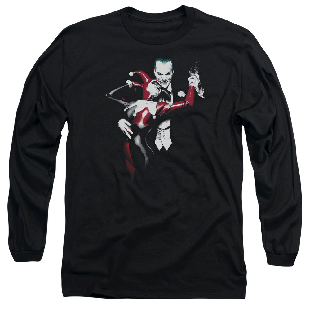 Batman Comics Harley And Joker Men's 18/1 Cotton Long-Sleeve T-Shirt
