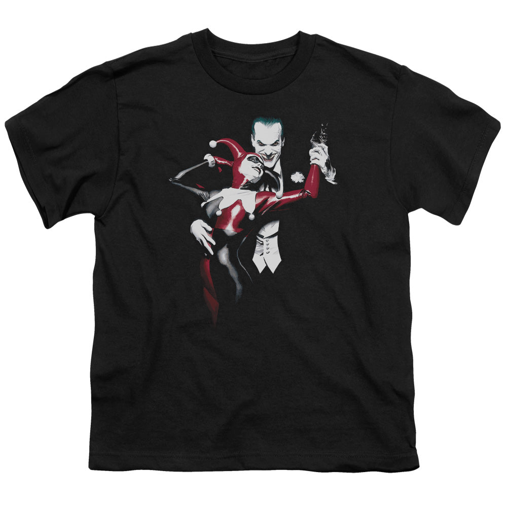 Batman Comics Harley And Joker Youth 18/1 100% Cotton Short-Sleeve T-Shirt