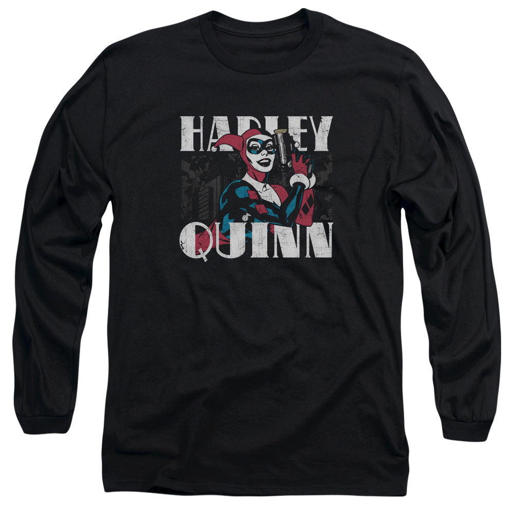 Batman Comics Harley Bold Men's 18/1 Cotton Long-Sleeve T-Shirt