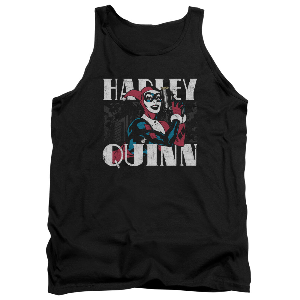 Batman Comics Harley Bold Men's 18/1 Cotton Tank Top