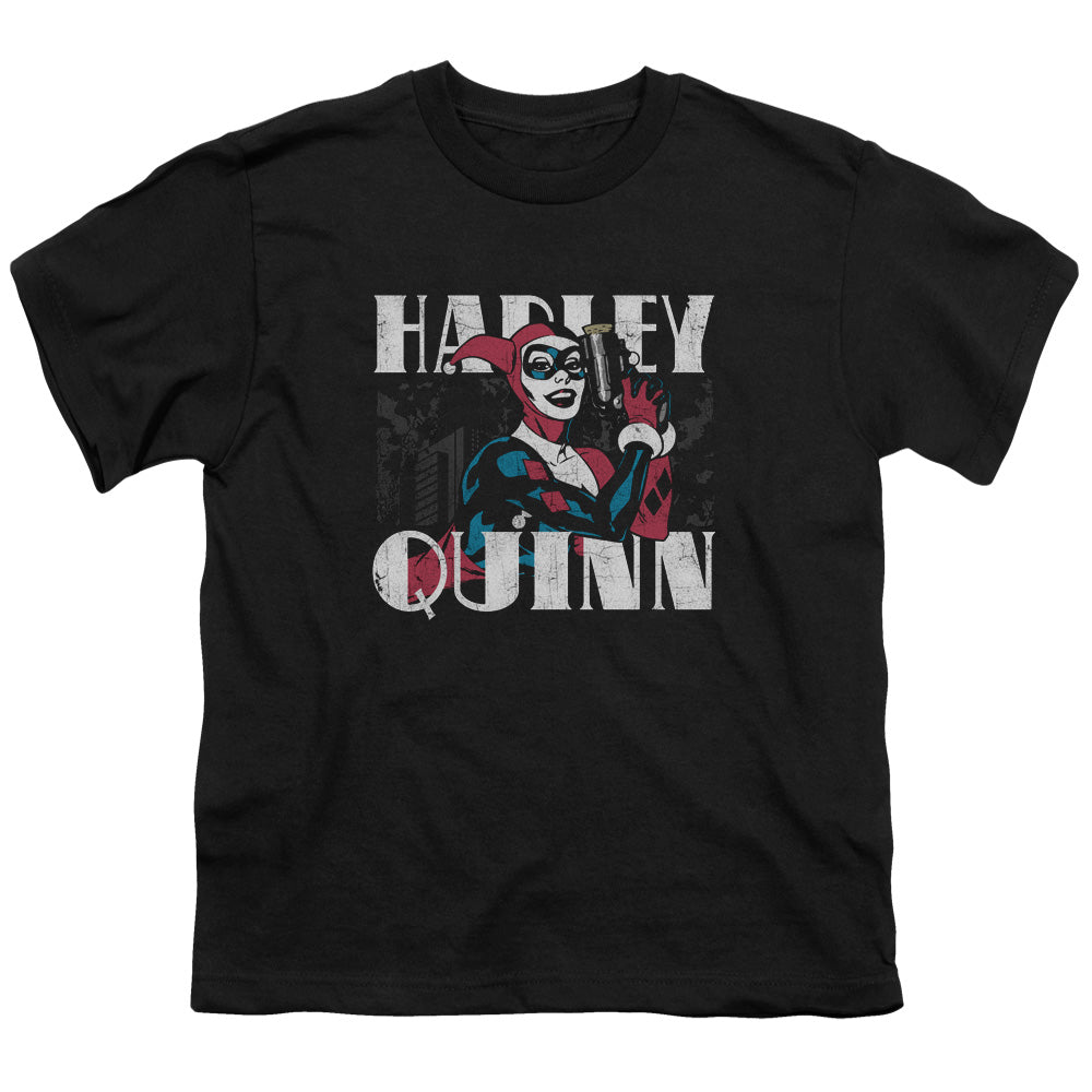 Batman Comics Harley Bold Youth 18/1 100% Cotton Short-Sleeve T-Shirt