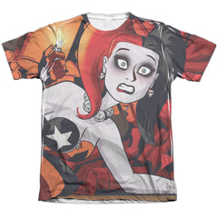Batman Comics Harley Cooke Cover Men's Regular Fit Poly Cotton Short-Sleeve T-Shirt