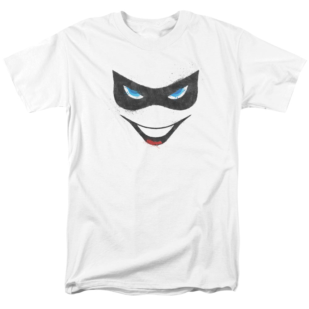 Batman Comics Harley Face Men's 18/1 Cotton Short-Sleeve T-Shirt