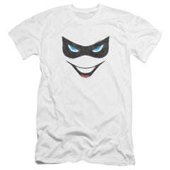 Batman Comics Harley Face Men's Ultra-Soft 30/1 Cotton Slim Short-Sleeve T-Shirt