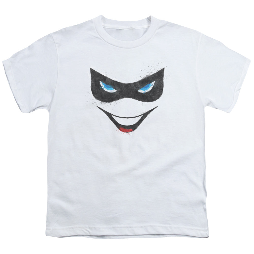 Batman Comics Harley Face Youth 18/1 100% Cotton Short-Sleeve T-Shirt