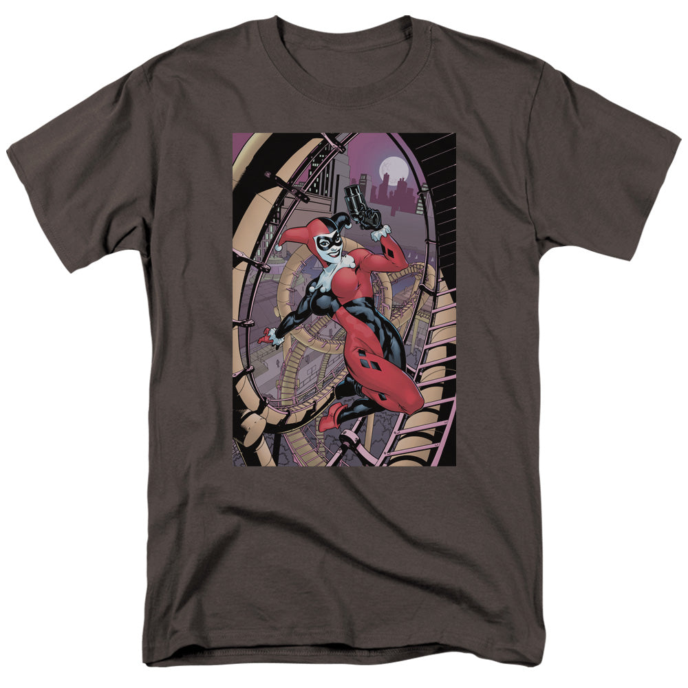 Batman Comics Harley First Men's 18/1 Cotton Short-Sleeve T-Shirt