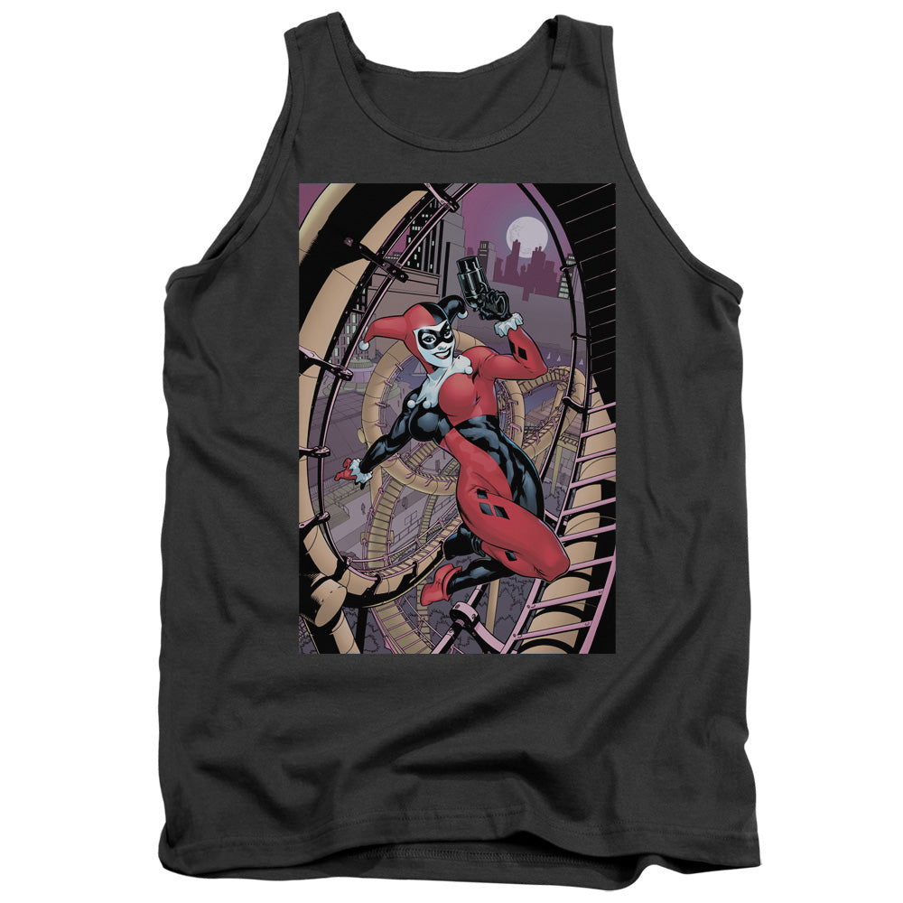 Batman Comics Harley First Men's 18/1 Cotton Tank Top