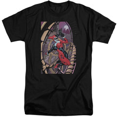 Batman Comics Harley First Men's 18/1 Tall Cotton Short-Sleeve T-Shirt