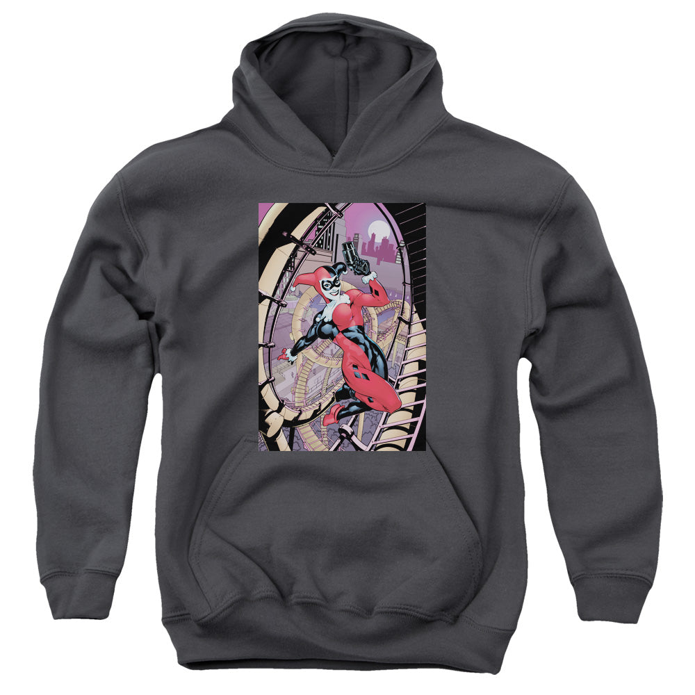 Batman Comics Harley First Youth Cotton Poly Pull-Over Hoodie