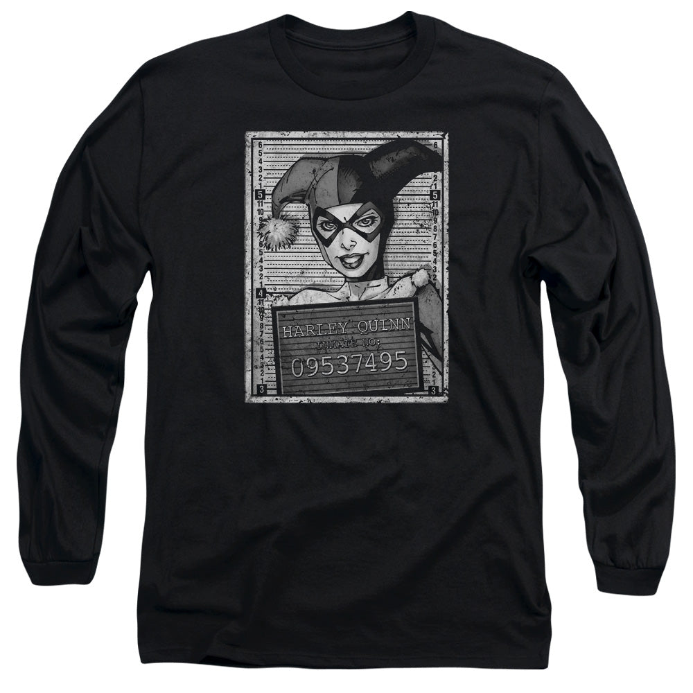 Batman Comics Harley Inmate Men's 18/1 Cotton Long-Sleeve T-Shirt