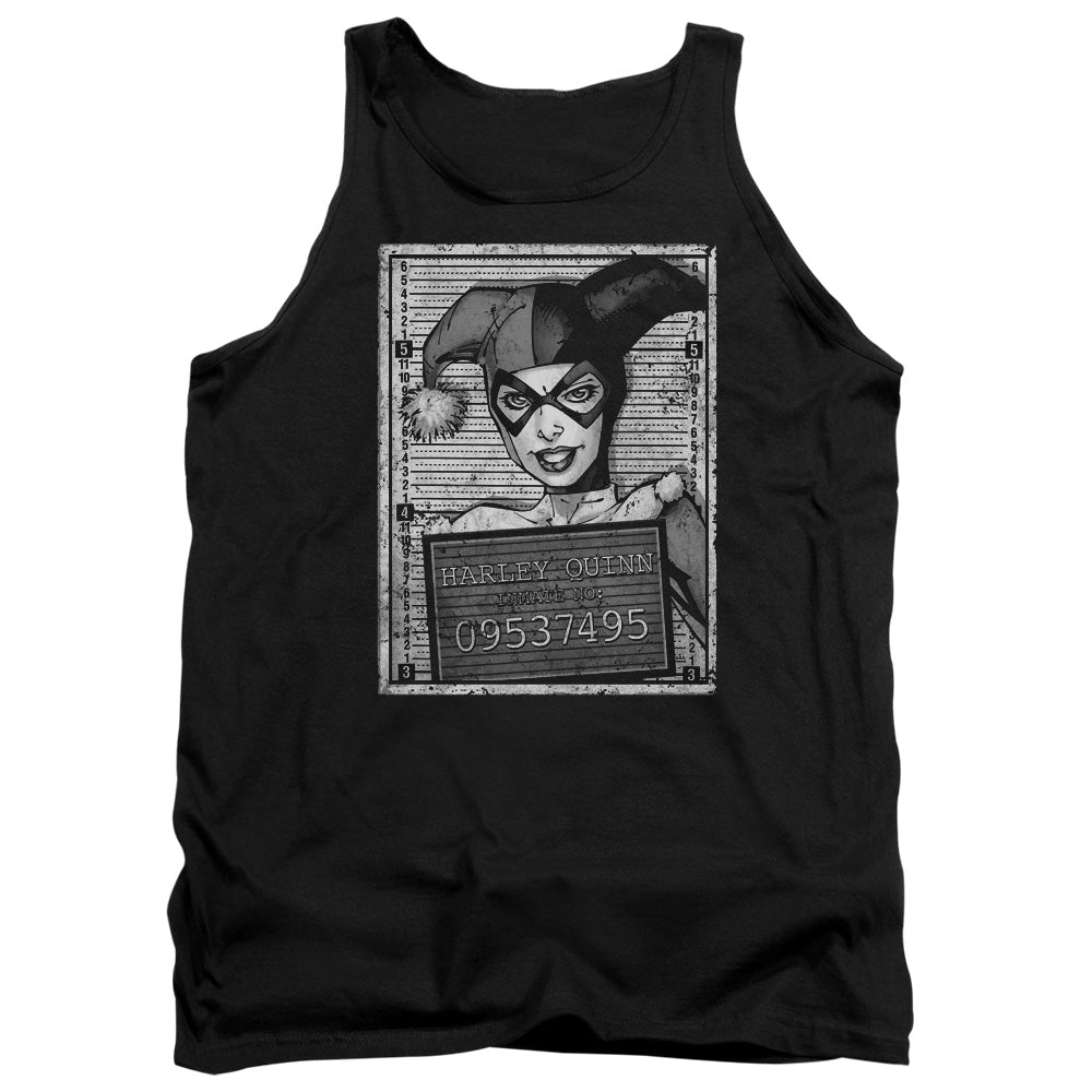 Batman Comics Harley Inmate Men's 18/1 Cotton Tank Top