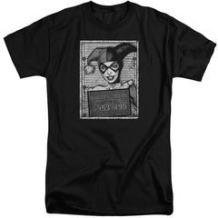 Batman Comics Harley Inmate Men's 18/1 Tall Cotton Short-Sleeve T-Shirt