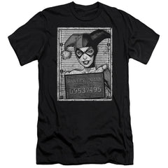Batman Comics Harley Inmate Men's Ultra-Soft 30/1 Cotton Slim Short-Sleeve T-Shirt