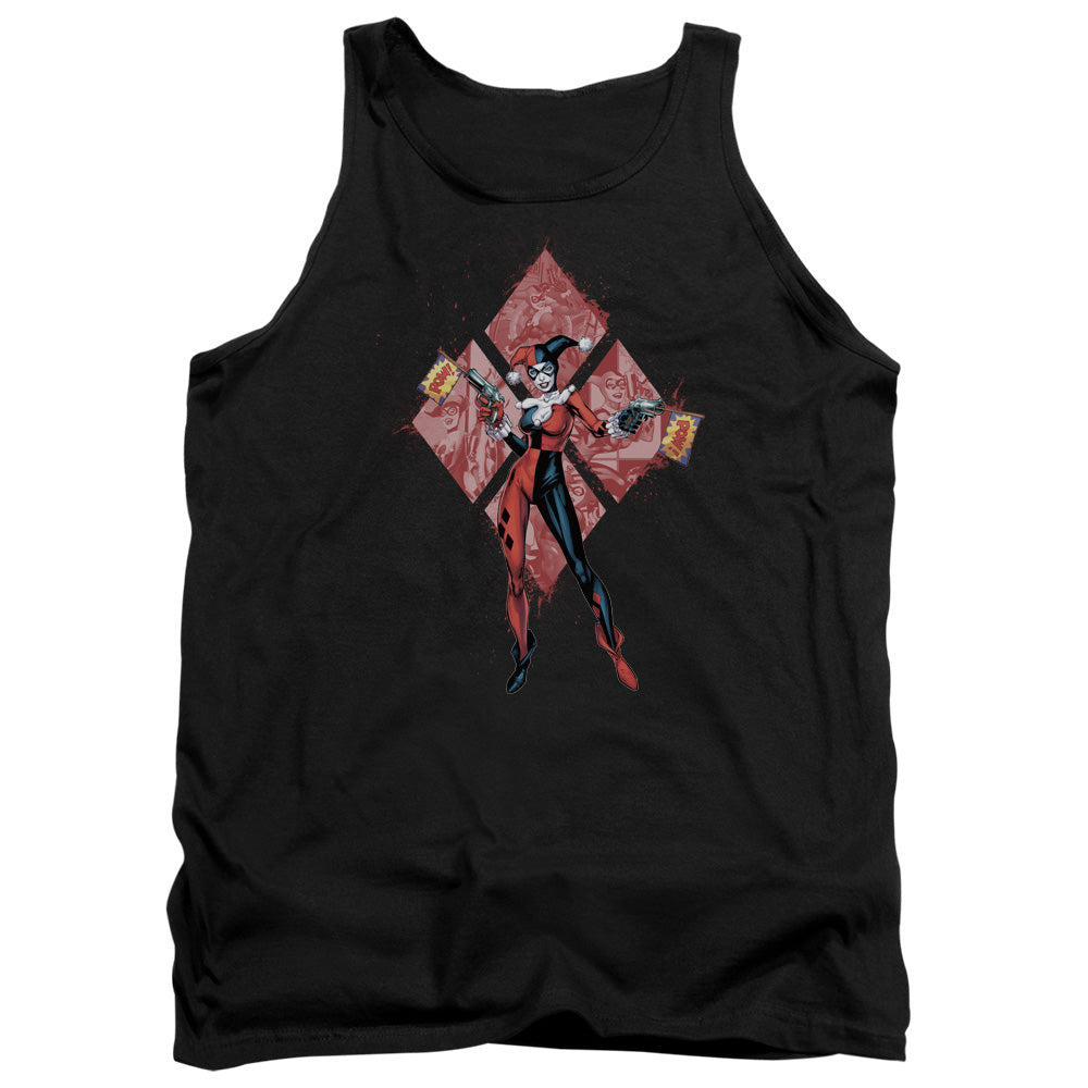 Batman Comics Harley Quinn (Diamonds) Men's 18/1 Cotton Tank Top
