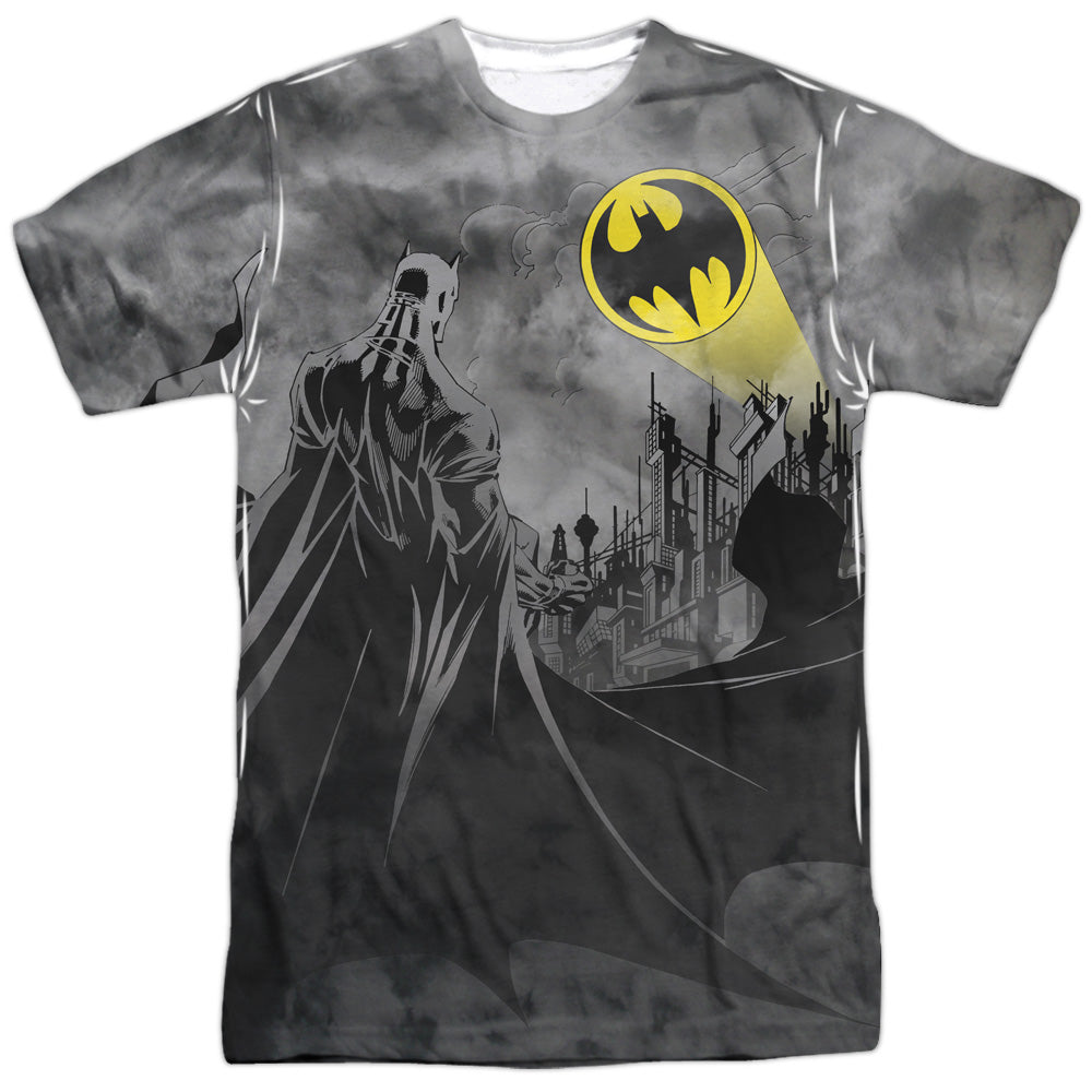 Batman Comics Heed The Call Men's Regular Fit Polyester Short-Sleeve T-Shirt