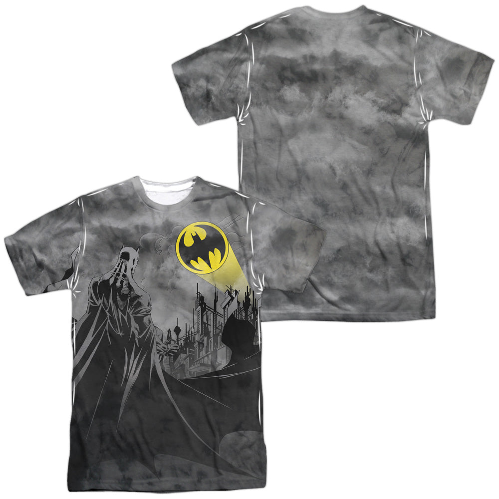 Batman Comics Heed The Call Men's Regular Fit Polyester Short-Sleeve T-Shirt