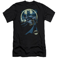 Batman Comics Heed The Call Men's Ultra-Soft 30/1 Cotton Slim Short-Sleeve T-Shirt