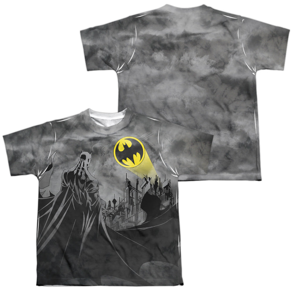 Batman Comics Heed The Call Youth Regular Fit Poly Short-Sleeve T-Shirt