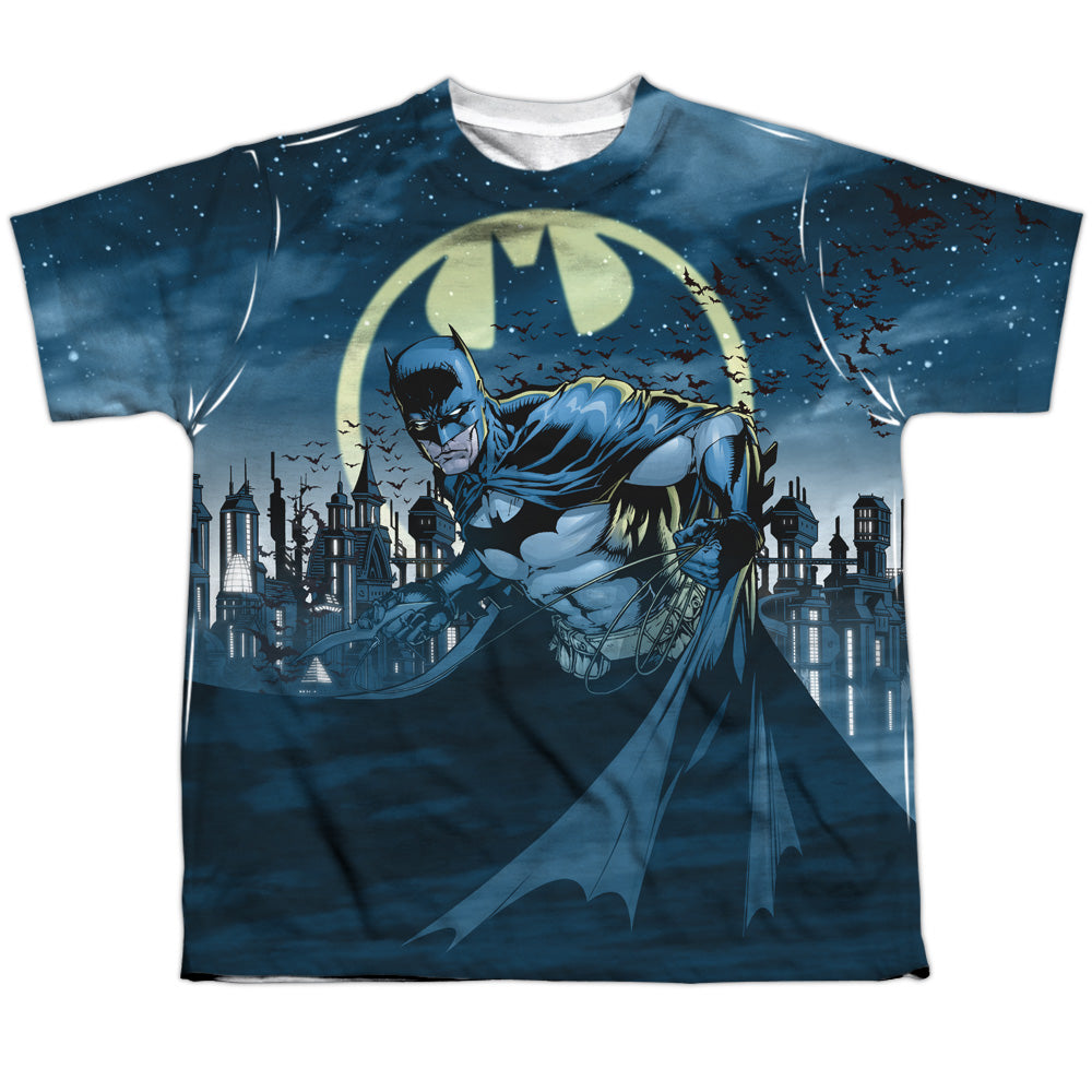 Batman Comics Heed The Call Youth Regular Fit Poly Short-Sleeve T-Shirt