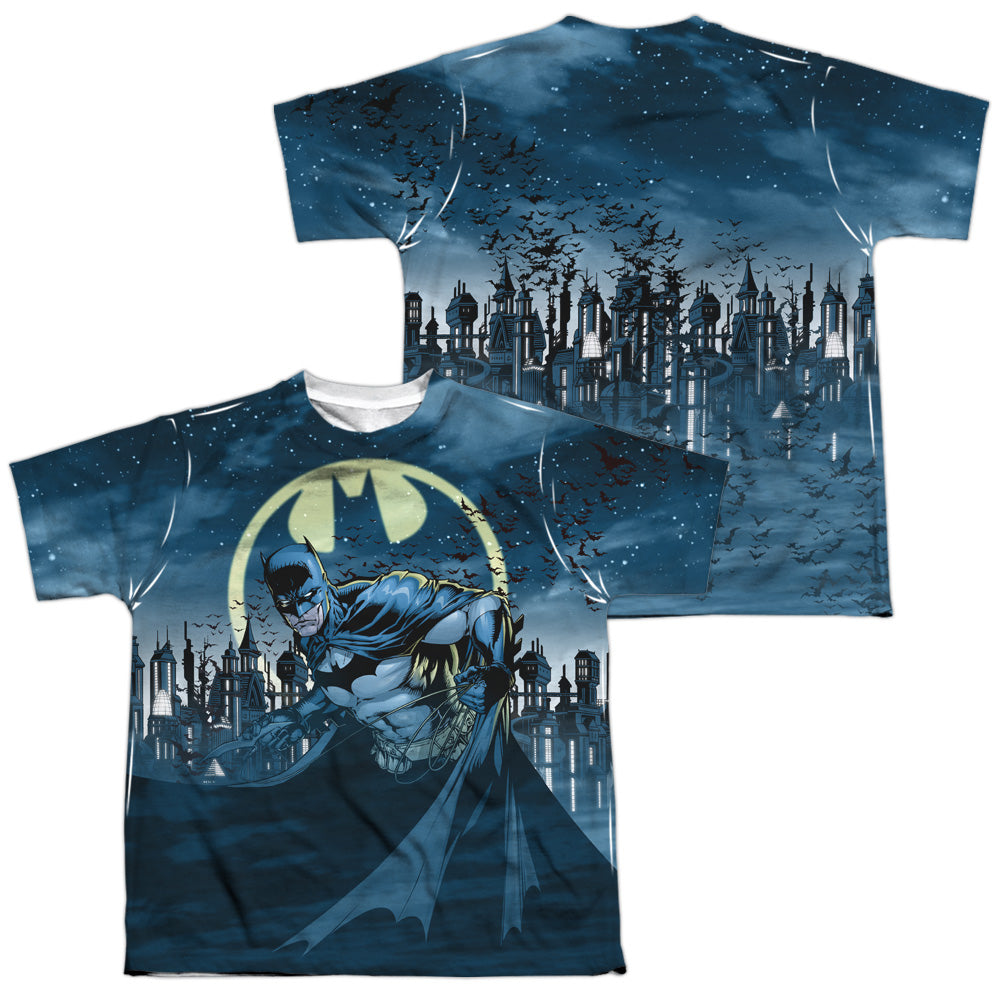 Batman Comics Heed The Call Youth Regular Fit Poly Short-Sleeve T-Shirt