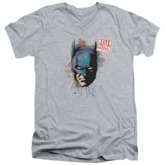 Batman Comics Hello Men's 30/1 Cotton Slim V-Neck T-Shirt