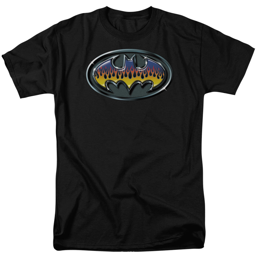 Batman Comics Hot Rod Shield Men's 18/1 Cotton Short-Sleeve T-Shirt