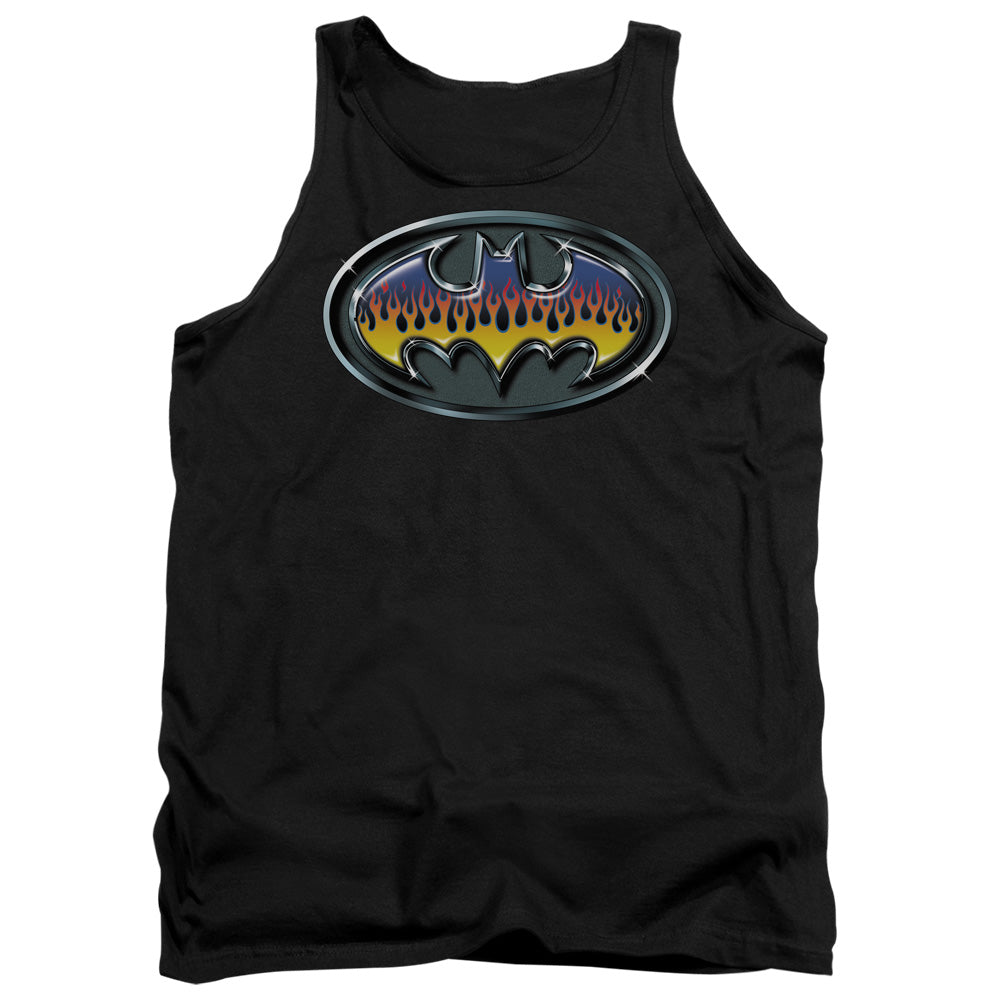 Batman Comics Hot Rod Shield Men's 18/1 Cotton Tank Top