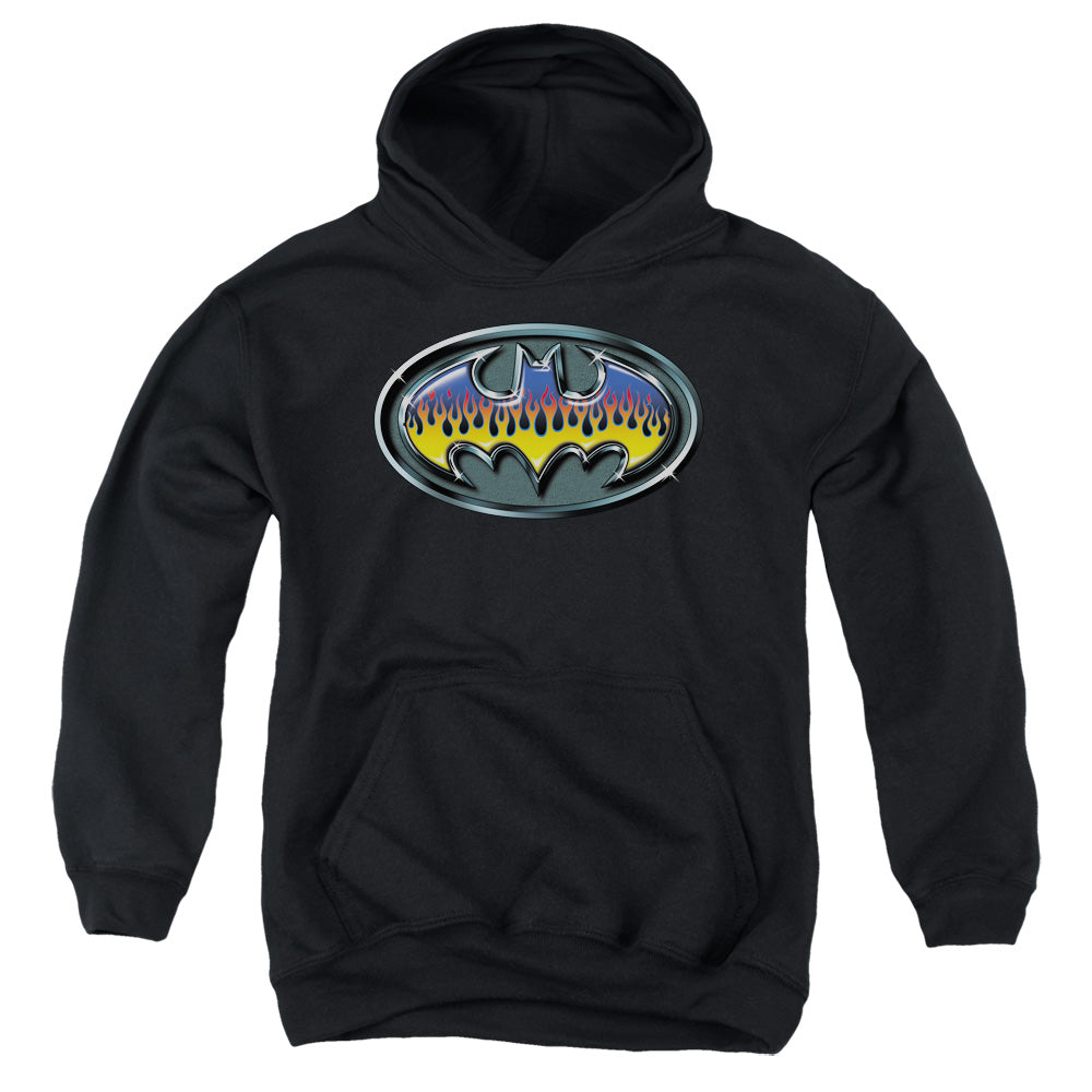 Batman Comics Hot Rod Shield Youth Cotton Poly Pull-Over Hoodie