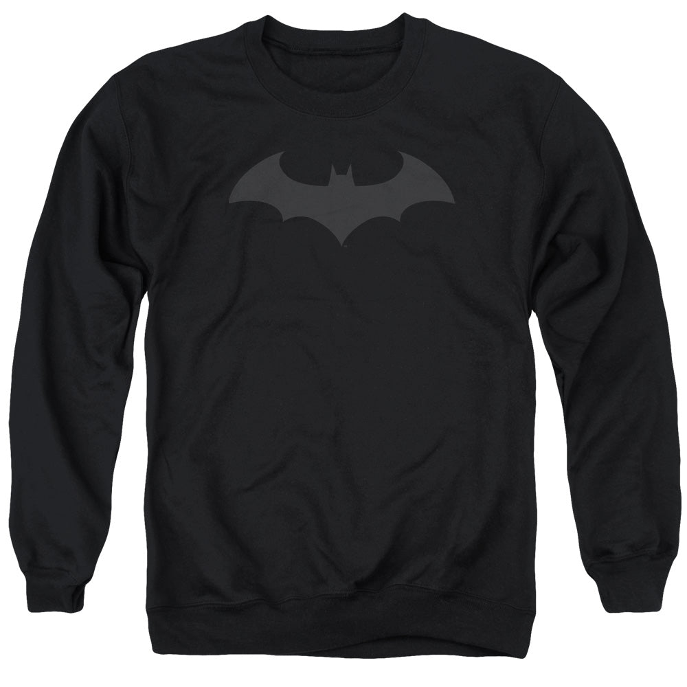 Batman Comics Hush Logo Men's Crewneck 50 50 Poly Long-Sleeve T-Shirt
