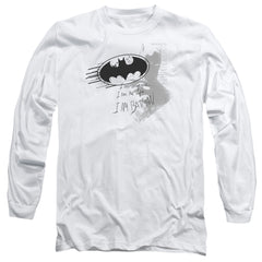 Batman Comics I Am Vengeance Men's 18/1 Cotton Long-Sleeve T-Shirt