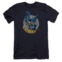 Batman Comics In The Crosshairs Men's Ultra-Soft 30/1 Cotton Slim Short-Sleeve T-Shirt
