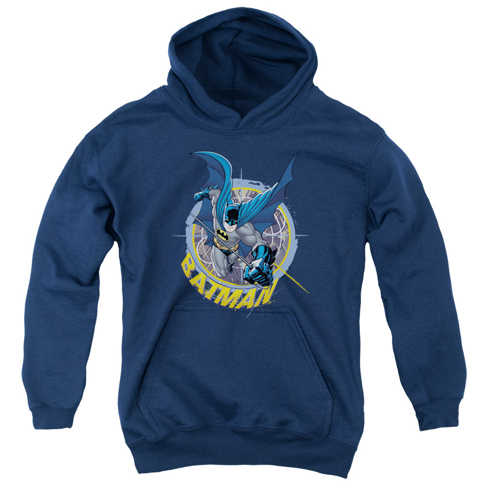 Batman Comics In The Crosshairs Youth Cotton Poly Pull-Over Hoodie