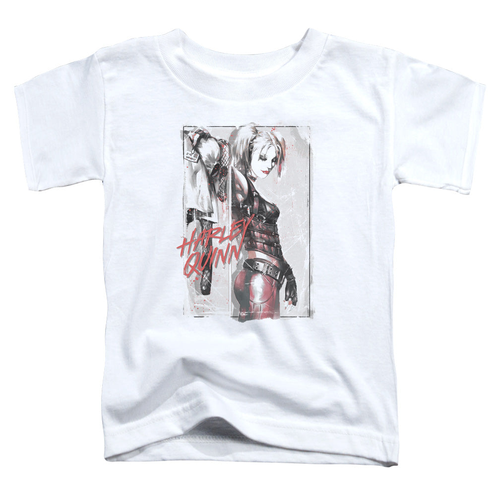Batman Comics Ink Wash Harley Toddler 18/1 Cotton Short-Sleeve T-Shirt